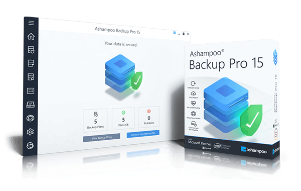ashampoo Backup Pro 15 PL dla Windows - program do kopii zapasowych na dyski zewnętrzne - lic. dożywotnia